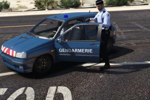 Clio 1 Williams Reskin Gendarmerie Nationale